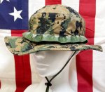 画像1: 米軍実物 ウッドランドマーパットブーニーハット　LARGE (1)