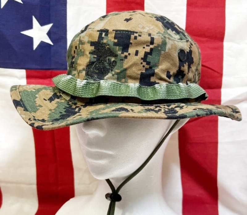 画像1: 米軍実物 ウッドランドマーパットブーニーハット　LARGE (1)