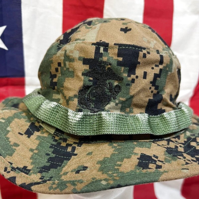 画像2: 米軍実物 ウッドランドマーパットブーニーハット　LARGE (2)