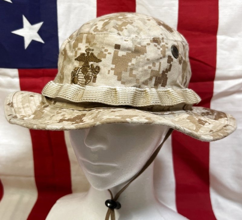 画像1: 米軍実物 デザートマーパットブーニーハット　LARGE (1)