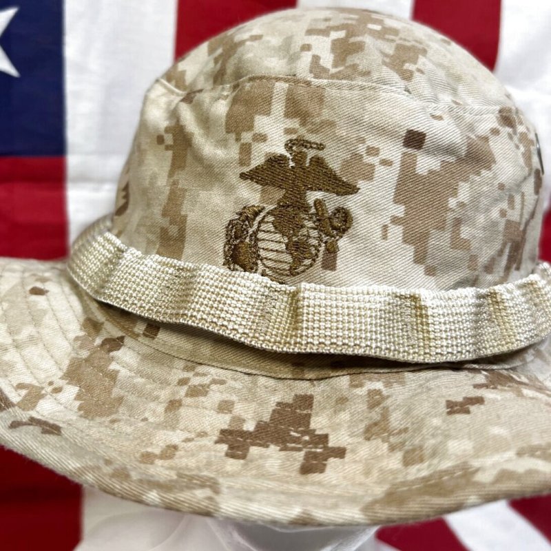 画像2: 米軍実物 デザートマーパットブーニーハット　LARGE (2)