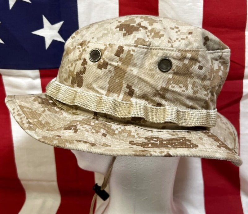画像3: 米軍実物 デザートマーパットブーニーハット　LARGE (3)