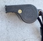 画像2: 米軍実物 US ブラック LC1 ホイッスル (2)
