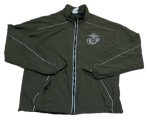 画像2: 米軍実物 USMC トレーニングウェアー ジャケット・パンツセット 　SMALL-SHORT (2)