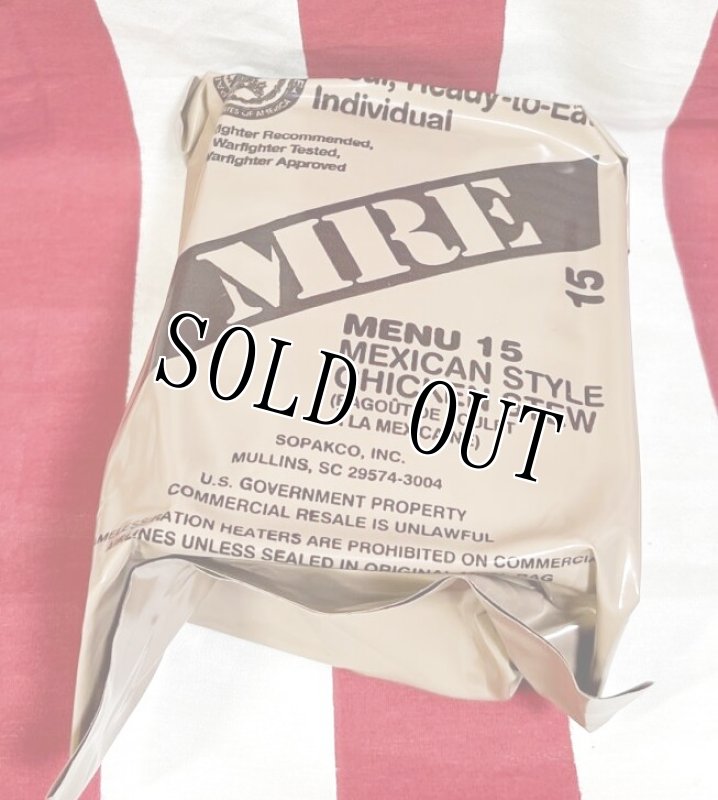 画像1: 米軍実物 2024年検【SOPAKCO】MREレーション/戦闘食 MENU-15 (1)