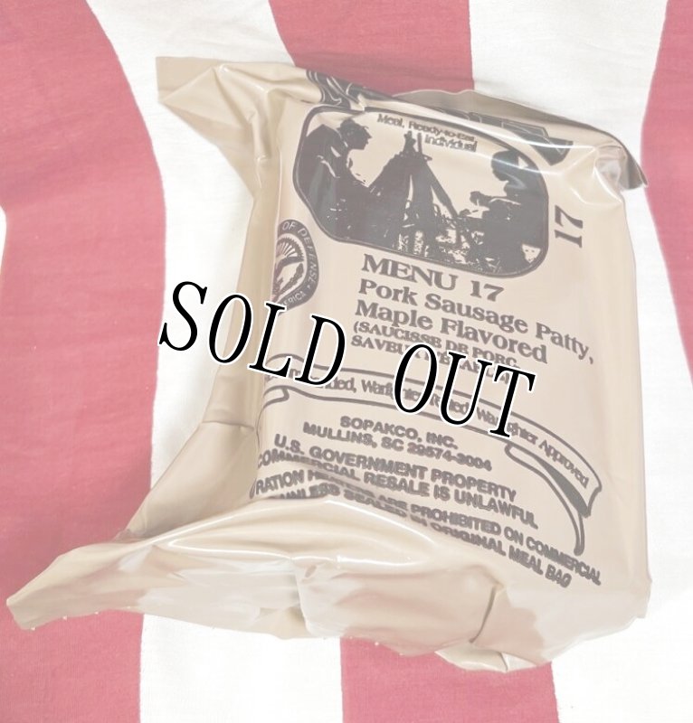 画像1: 米軍実物 2024年検【SOPAKCO】MREレーション/戦闘食 MENU-17 (1)