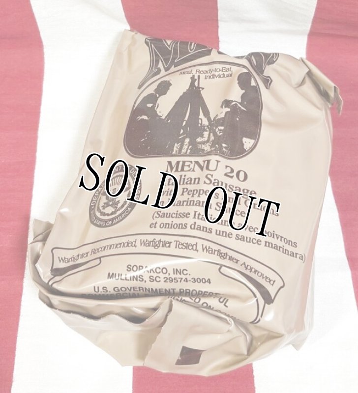 画像1: 米軍実物 2024年検【SOPAKCO】MREレーション/戦闘食 MENU-20 (1)