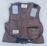 画像16: 米軍実物 LIFE RESERVER VEST　ブラウン　L (16)