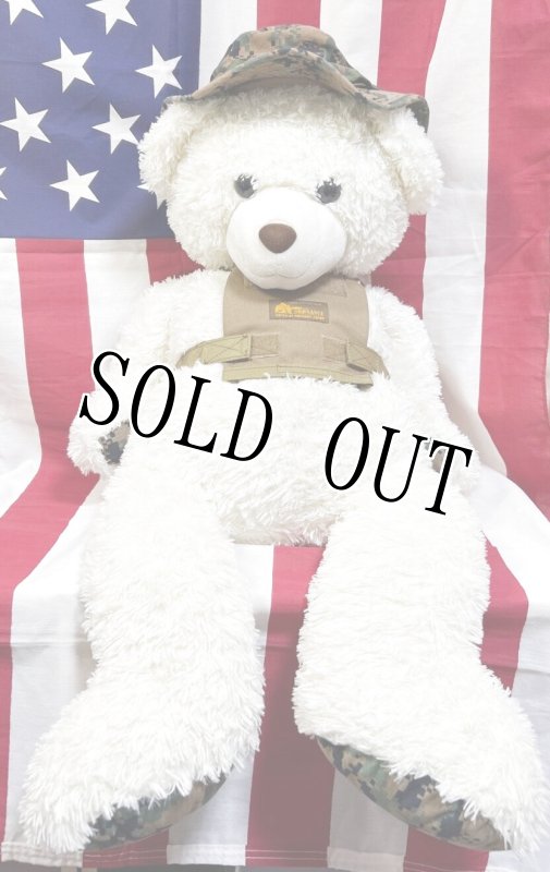 画像1: 米軍放出品 USMC 海兵隊 ミリタリー オードナンスプレキャリ着用　ホワイトBIGベアー　 (1)