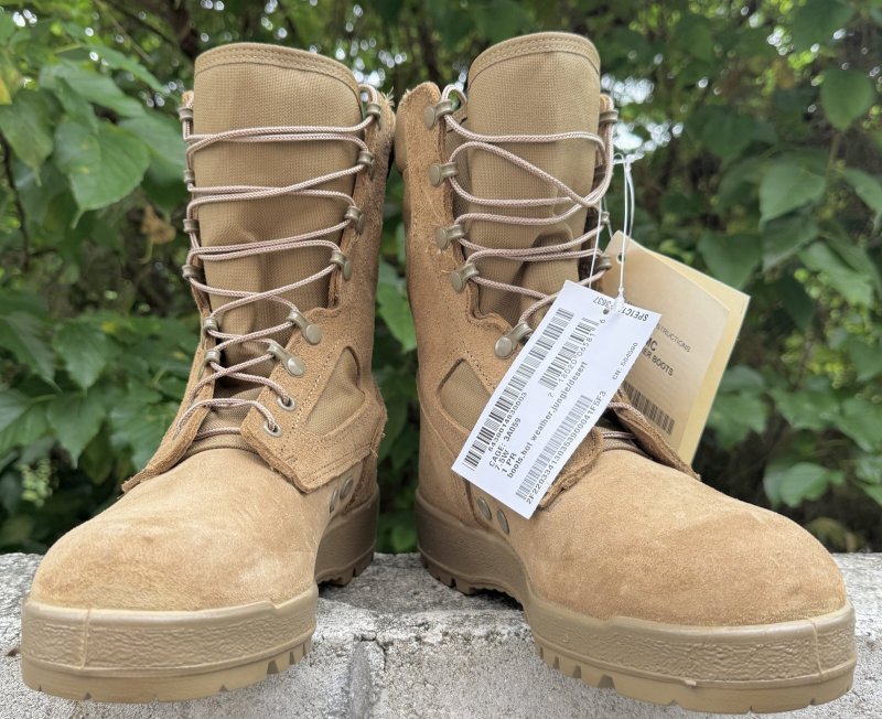 画像1: 米軍実物 McRae FootWear  USMC ジャングル デザート ブーツ 7.5W (1)
