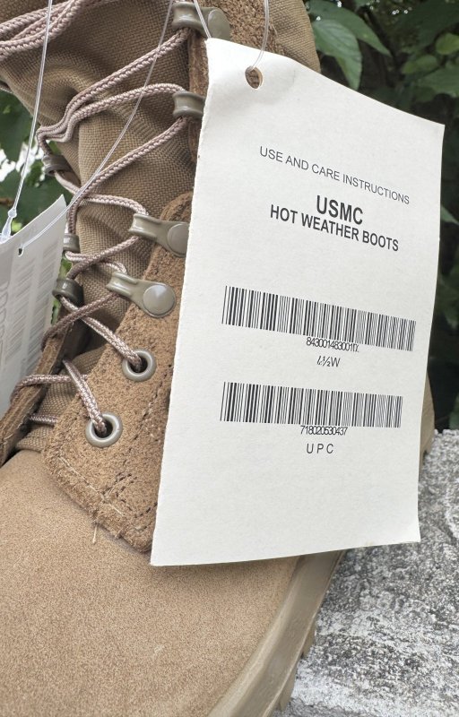 画像9: 米軍実物 McRae FootWear  USMC ジャングル デザート ブーツ 7.5W (9)