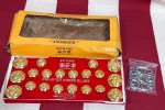 画像1: 米海兵隊実物 USMC ブルードレス　ゴールドボタンセット (1)