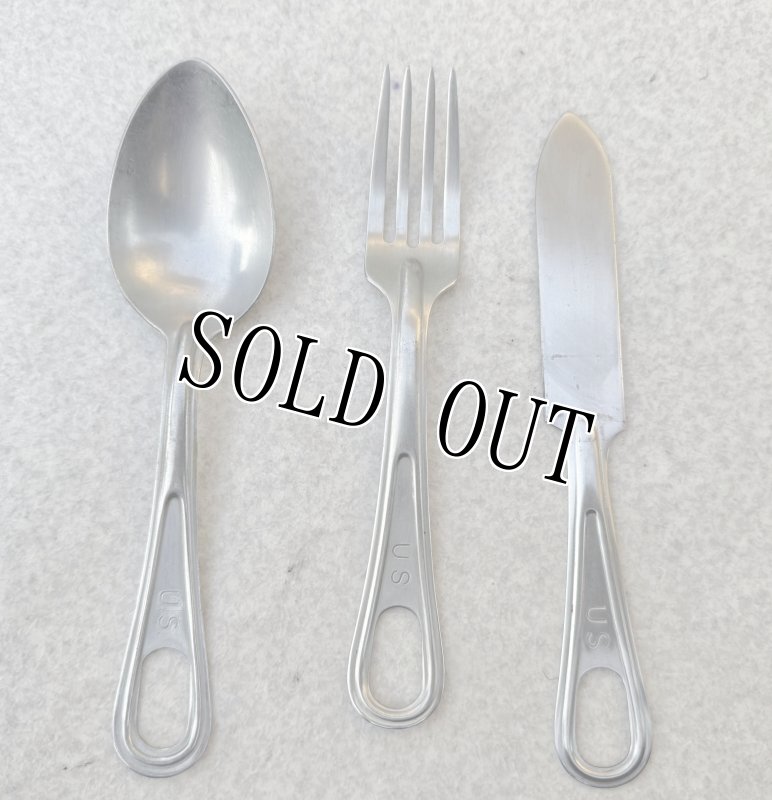 画像1: 米軍実物 US　スプーン/ホーク/ナイフ　メスキットパン用 (1)