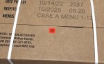 画像2: 米軍実物 2025年10月検【アメリカル】MREレーション非常食/戦闘食 MENU-A (2)