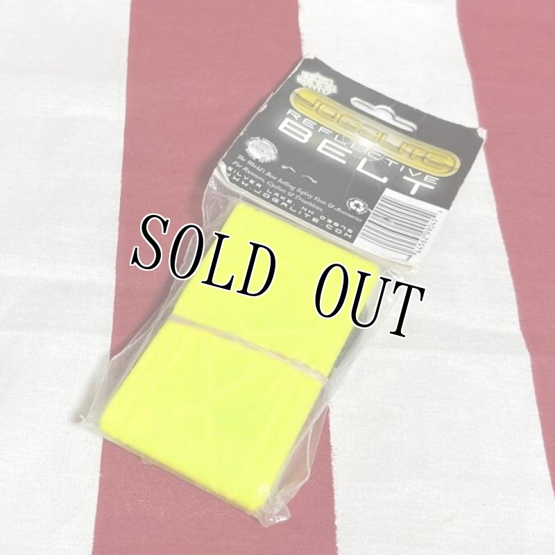 画像2: 米軍放出品  ジョガライト高強度反射 リフレクション ベルト　イエロー  (2)