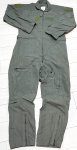 画像1: 米軍実物　CWU27/P　フライトスーツ　OD　46R (1)