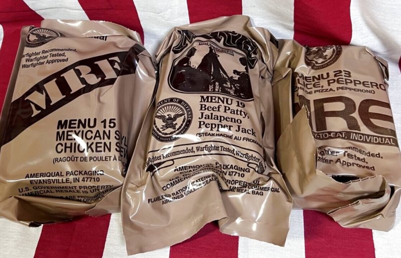 画像1: 米軍実物  2025年検 【アメリカル社】 MREレーション/戦闘食 3個セット (1)