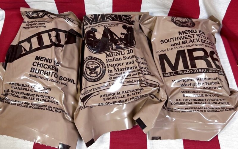 画像1: 米軍実物  2025年検 【アメリカル社】 MREレーション/戦闘食 3個セット (1)
