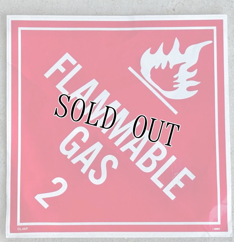 画像1: 米軍実物 海兵隊放出品　FLAMMABLE 3 危険物 ステッカー (1)