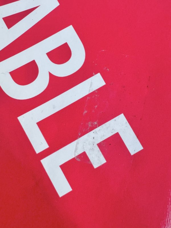 画像2: 米軍実物 海兵隊放出品 FLAMMABLE 3 危険物 ステッカー (2)