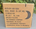 画像4: 米軍実物 ワーニック社 MREレーション/戦闘食 MENU-A 12個セット 2023年3月検品 (4)