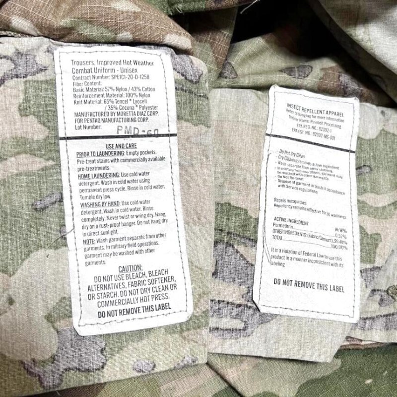 画像6: 米軍実物　IHWCU（Improved Hot Weather Combat Uniform）ジャケット・パンツセット　X LARGE-REGULAR (6)