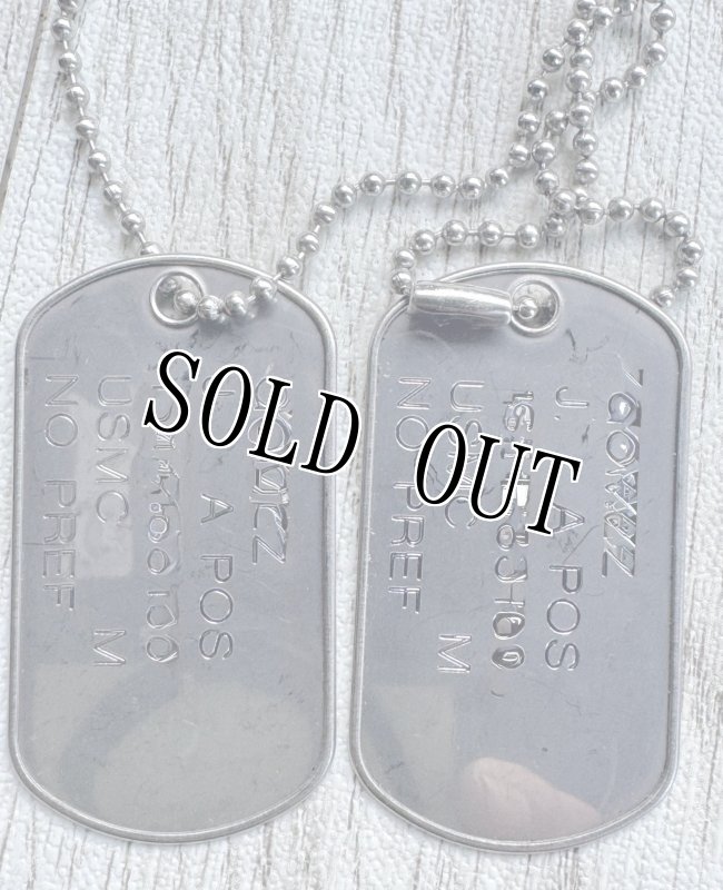 画像1: 海兵隊実物 US MARINE ドッグタグ (1)