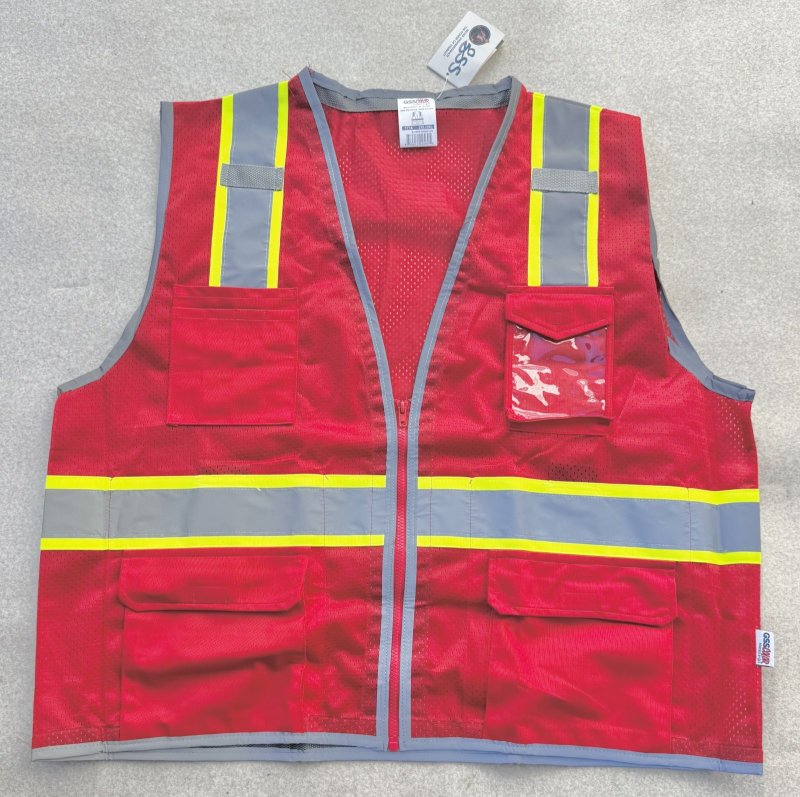 画像1: 米軍放出品 GSS Enhanced Visibility Tablet Vest 高強度反射 リフレクション ベスト   (1)
