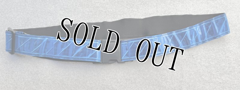 画像1: 米軍実物 反射 リフレクションべルト　ブルー　 (1)