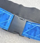 画像2: 米軍実物 反射 リフレクションべルト　ブルー　 (2)