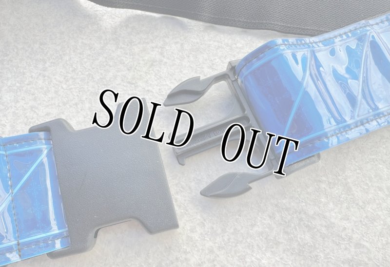 画像4: 米軍実物 反射 リフレクションべルト　ブルー　 (4)