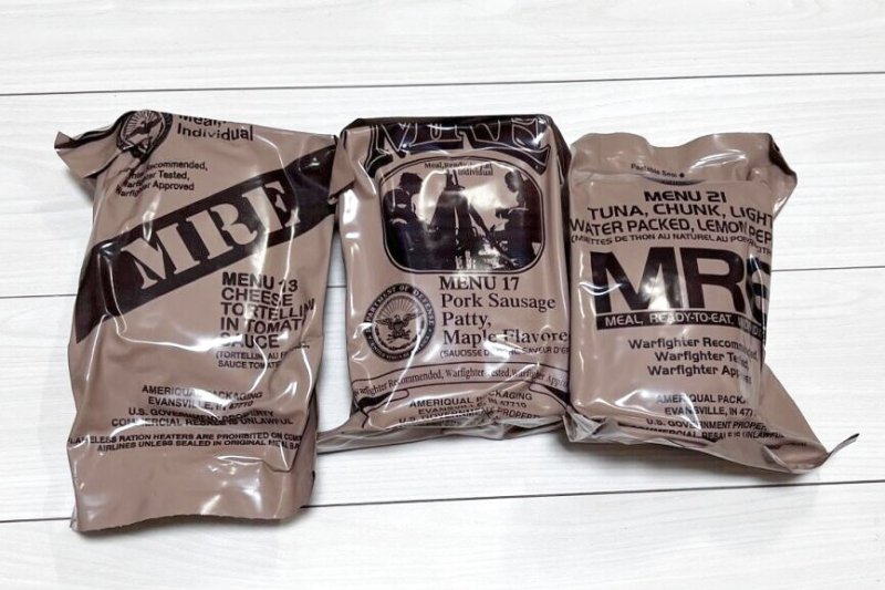 画像1: 米軍実物  2024年検 【アメリカル社】 MREレーション/戦闘食 3個セット (1)