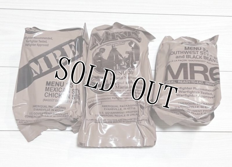 画像1: 米軍実物  2024年検 【アメリカル社】 MREレーション/戦闘食 3個セット (1)