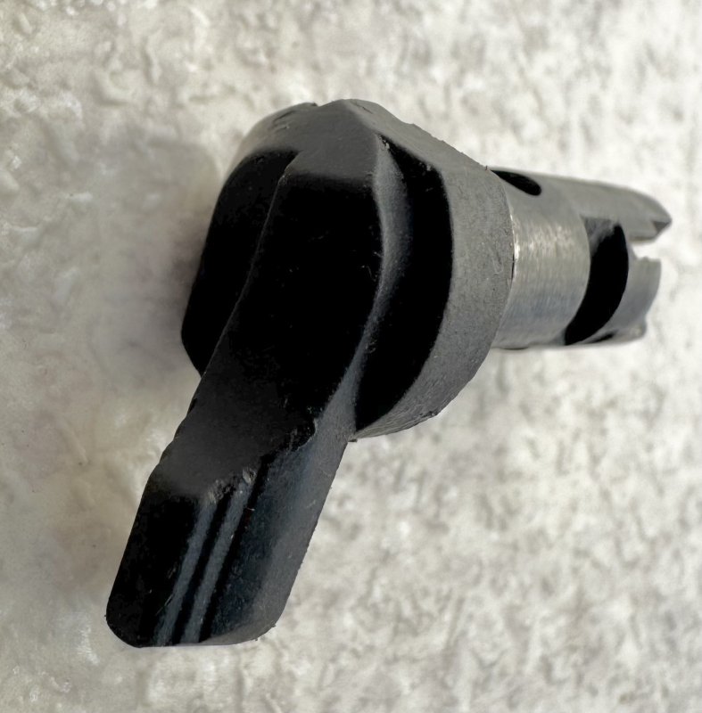 画像2: 米軍実物 M9 ベレッタ セレクター レバー 左 (2)