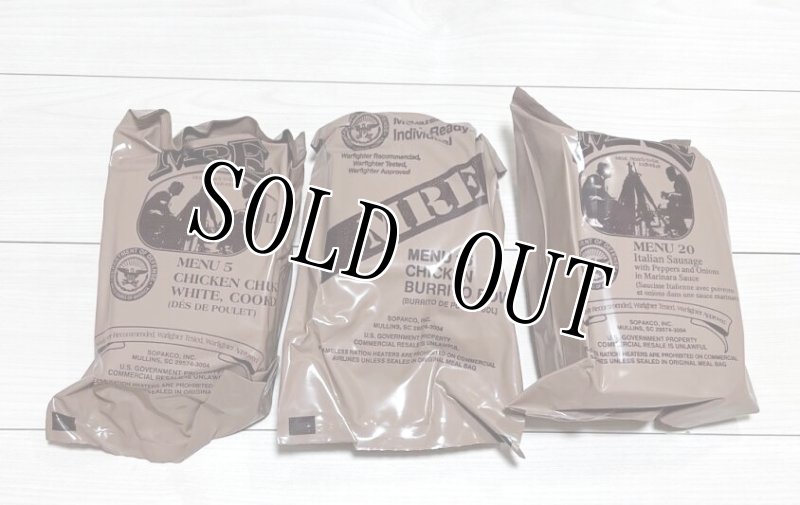 画像1: 米軍実物 2024年検【SOPAKCO】MREレーション/戦闘食 3個セット キャンプ 車中泊 (1)