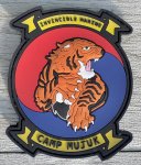 画像1: 米軍 海兵隊 実物 US MARINE キャンプ•ムジュク・韓国 ワッペン (1)