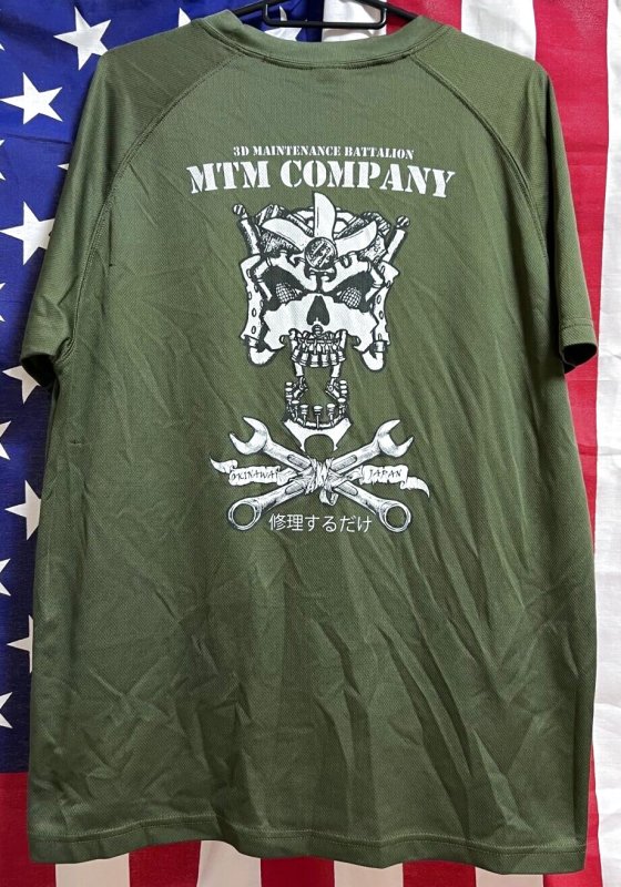 画像1: 米軍実物 USMC 3D MAINTENANCE  BATTALION　Tシャツ LARGE (1)