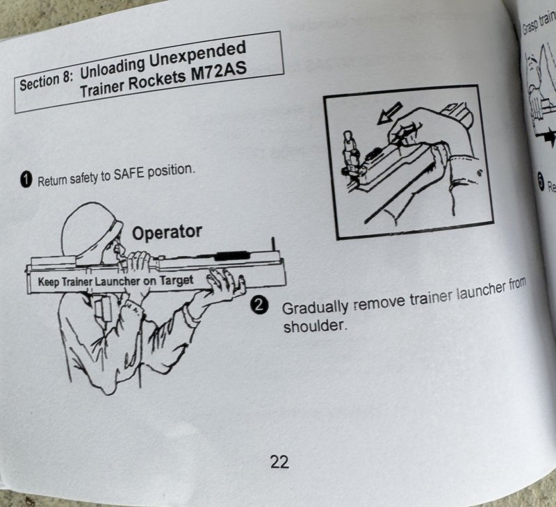 画像7: 米軍実物 M72AS 21mmトレーナーシステム マニュアル (7)