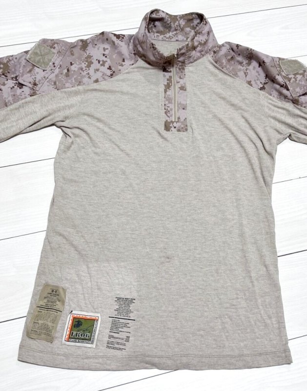 画像2: 米軍実物　FROG　デザートマーパットコンバットシャツ　M-R (2)