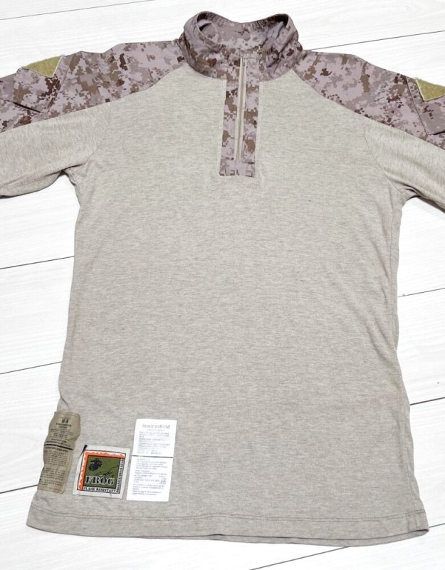 画像2: 米軍実物　FROG　デザートマーパットコンバットシャツ　M-R (2)