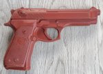 画像1: 米軍実物 ASP 7301 レッド トレーニング ガン BER　92 (1)