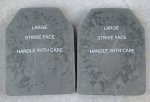 画像1: 米軍実物 STRIKE FACE E-SAPI 7.62mm  アーマープレート LARGE 2枚セット (1)