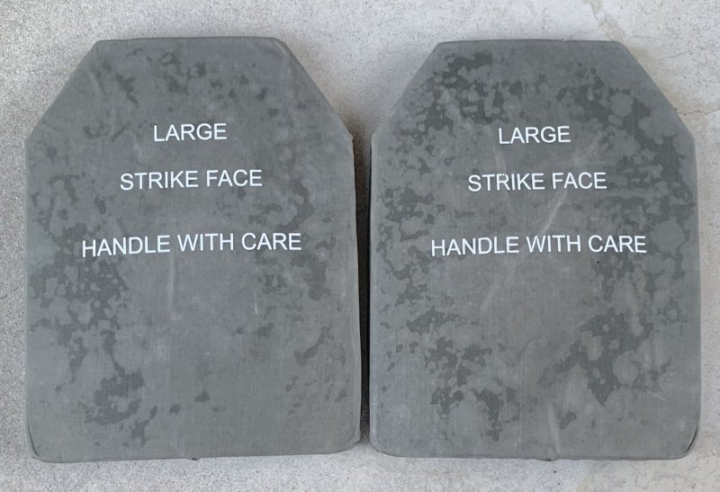 画像1: 米軍実物 STRIKE FACE E-SAPI 7.62mm  アーマープレート LARGE 2枚セット (1)