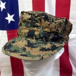 画像1: 米軍実物　USMC　ウッドランドマーパット　CAP　LARGE (1)