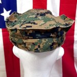 画像4: 米軍実物　USMC　ウッドランドマーパット　CAP　LARGE (4)