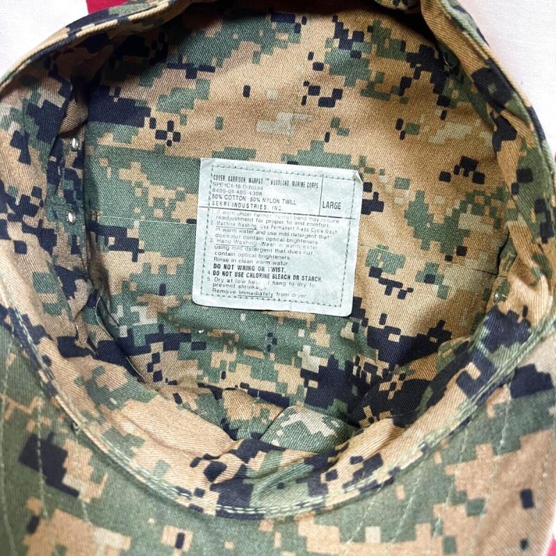 画像5: 米軍実物　USMC　ウッドランドマーパット　CAP　LARGE (5)