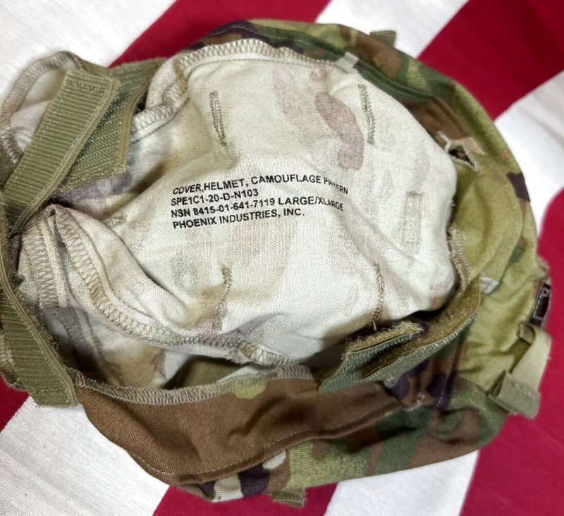 画像4: 米軍実物 MICH2000 ACH マルチカム　ヘルメットカバー　LARGE - X LARGE (4)
