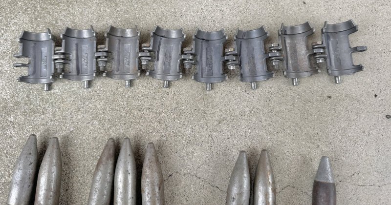 画像10: 米軍実物  M61A1 VULCAN  20mm 薬莢 使用済み 安全品 8発 (10)