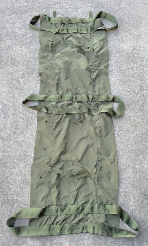 画像1: 米軍実物 ポータブル 担架　ハンモック ベッド (1)