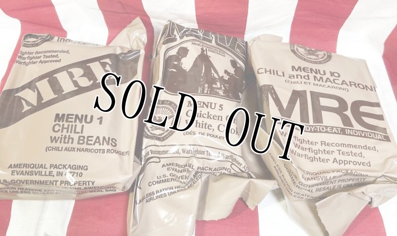 画像1: 米軍実物  2025年検 【アメリカル社】 MREレーション/戦闘食 3個セット (1)